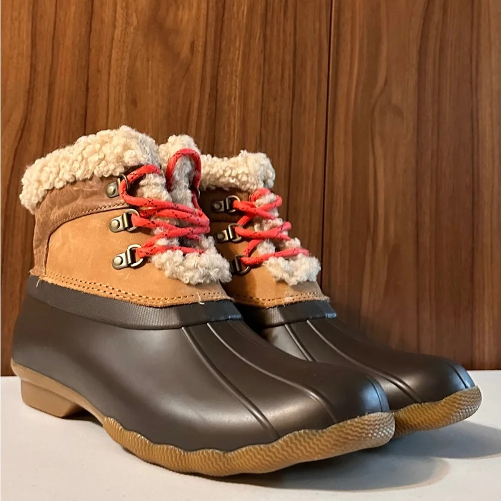 NWT. Sperry Women's Saltwater Alpine Snow Boot, Tan, Size 9.5 - Picture 8 of 12